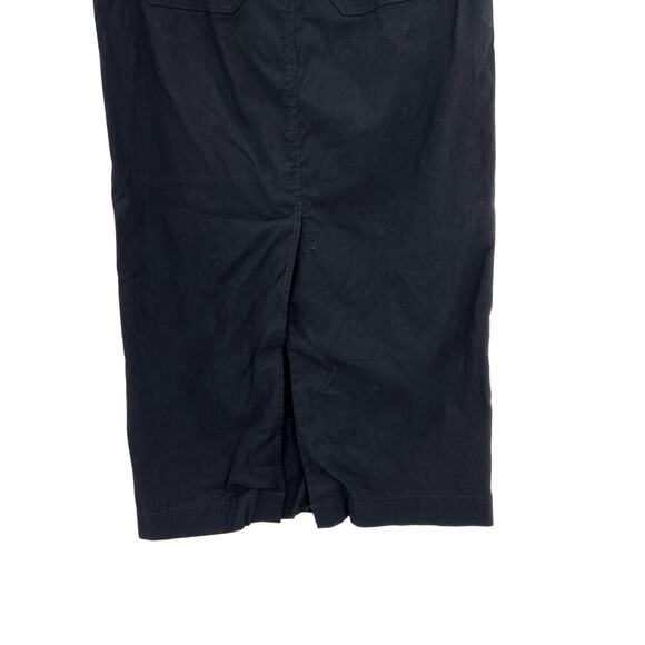 Anthropologie Maeve The Colette Linen Blend Maxi Skirt Black Size Medium - Picture 9 of 12